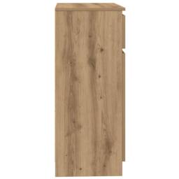 Berkfield Home Sideboard with Drawer Artisan Oak 71x35x84 cm Engineered Wood in Brown - Size: 71 x 35 x 84 cm - thumbnail 7