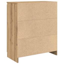 Berkfield Home Sideboard with Drawer Artisan Oak 71x35x84 cm Engineered Wood in Brown - Size: 71 x 35 x 84 cm - thumbnail 8