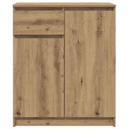 Berkfield Home Sideboard with Drawer Artisan Oak 71x35x84 cm Engineered Wood in Brown - Size: 71 x 35 x 84 cm - thumbnail 6