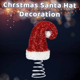 VFM e-Store Christmas Santa Hat Decoration 20cm x 9.5cm Red X 1 - Size: 20 cm x 9.5 cm - thumbnail 3