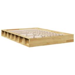 Berkfield Home Bed Frame without Mattress 120x200 cm Solid Wood Oak in Brown - Size: Small Double - thumbnail 8