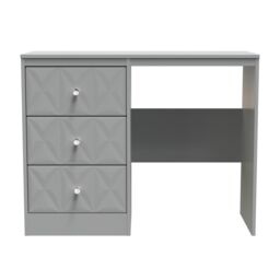 Ready Assembled 2 U Memphis 3 Drawer Desk/ dressing Table (Ready Assembled) in Grey - Size: Medium - thumbnail 2