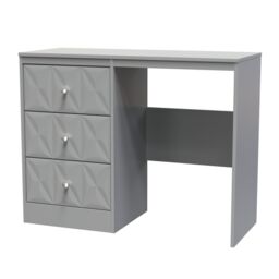 Ready Assembled 2 U Memphis 3 Drawer Desk/ dressing Table (Ready Assembled) in Grey - Size: Medium - thumbnail 4