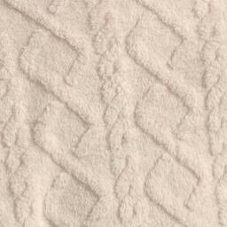 Eldo Diamond Texture Fleece Duvet Set with Pillowcase in Cream - Size: Single - thumbnail 2