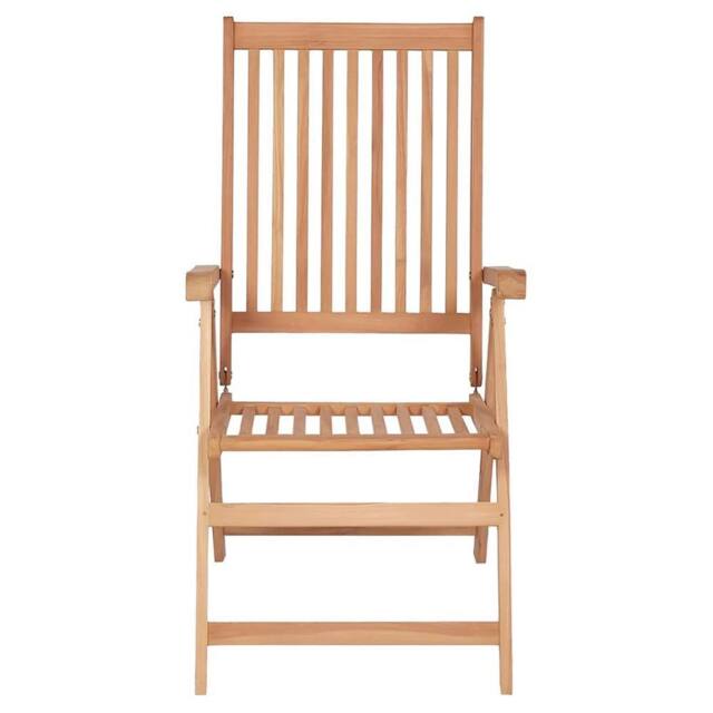 Berkfield Home Reclining Garden Chairs 6 pcs Solid Teak Wood in Brown - image 1