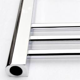 Havendro Bathroom Heated Towel Radiator Chrome Warmer Rad in Silver - Size: 50 cm x 80 cm - thumbnail 5