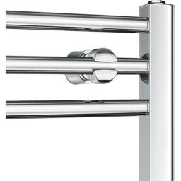 Havendro Bathroom Heated Towel Radiator Chrome Warmer Rad in Silver - Size: 50 cm x 80 cm - thumbnail 7