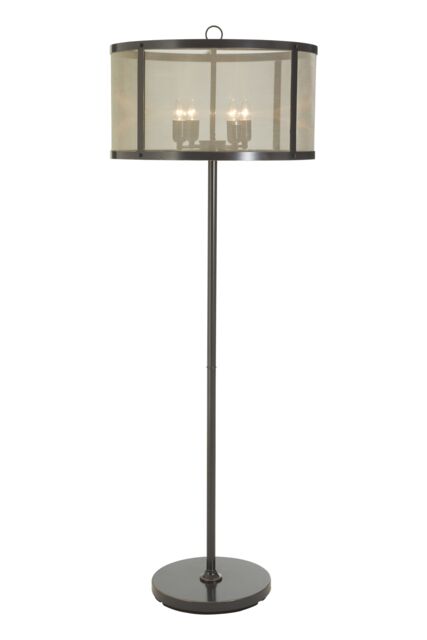 Orsina Black Finish Floor Lamp With Gold Accents, Industrial Iron Mesh Candle Style Floor Lamp, Lighting Feature - image 1