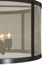Orsina Black Finish Floor Lamp With Gold Accents, Industrial Iron Mesh Candle Style Floor Lamp, Lighting Feature - thumbnail 4