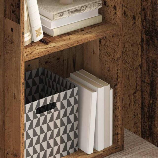 Berkfield Home Decorative Bookcase Old Wood 40x30x77 cm Engineered Wood in Brown - Size: 40 x 30 x 77 cm - image 1