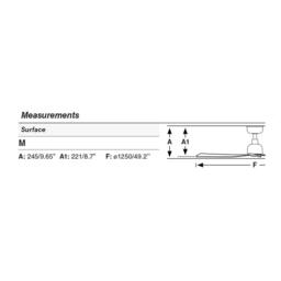 Netlighting Marine 125cm Ceiling Fan Dark Brown Dark Walnut Blades IP44 - thumbnail 2
