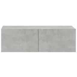 Berkfield Home 3 Piece TV Cabinet Set Concrete Grey Engineered Wood - thumbnail 6