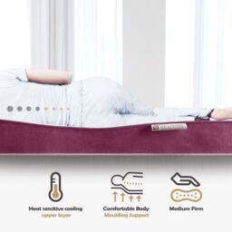 DS Living Reve Garnet Hybrid Gel-Flex Memory Foam Mattress in Crimson - Size: Double - thumbnail 6