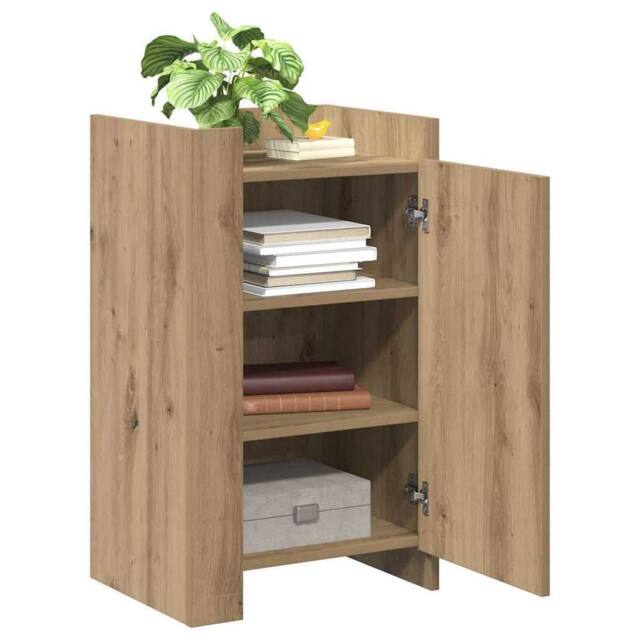 Berkfield Home Sideboard Artisan Oak 45x35x75 cm Engineered Wood in Brown - Size: 45 x 35 x 75 cm - image 1