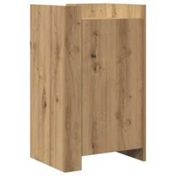 Berkfield Home Sideboard Artisan Oak 45x35x75 cm Engineered Wood in Brown - Size: 45 x 35 x 75 cm - thumbnail 3
