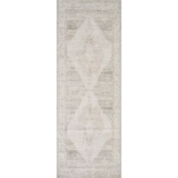 Livabliss Becki Owens Luca-Vintage Blue Brown Green Traditional Boho Living Dining Rug - Size: 80 cm x 220 cm - thumbnail 2