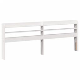 Berkfield Home Bed Frame with Headboard without Mattress White 180x200 cm Super King - thumbnail 5