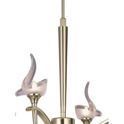 Netlighting Viena Telescopic Pendant Round 4 Light G9 Polished Brass in Yellow - thumbnail 3