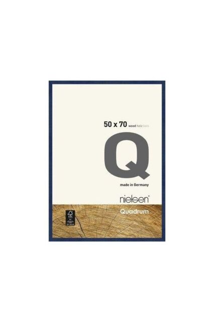 nielsen Quadrum 50 x 70cm Wooden Picture Frame With Protective Glass Front in Blue - Size: 50 x 70 cm - image 1