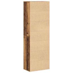 Berkfield Home Highboard Old Wood 60x35x180 cm Engineered Wood in Brown - Size: 60 x 35 x 180 cm - thumbnail 8