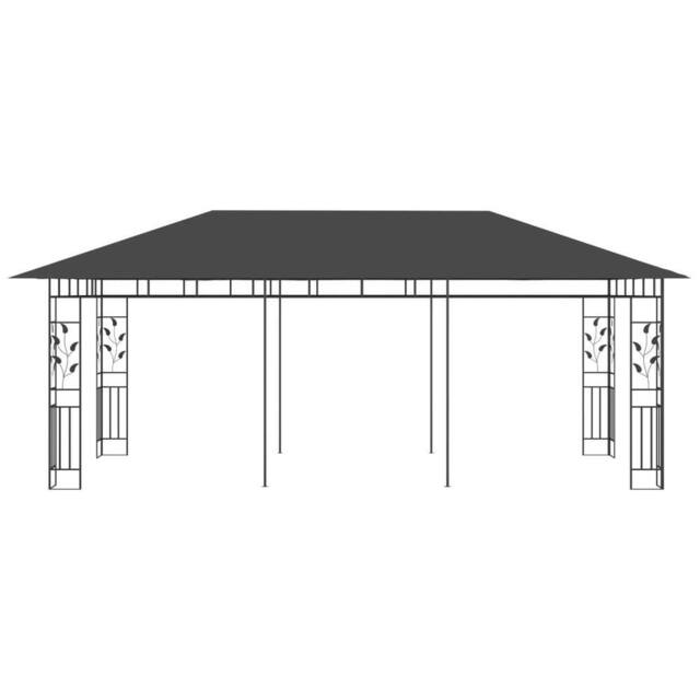 Berkfield Home Gazebo with Mosquito Net 6x3x2.73 m Anthracite in Charcoal - image 1