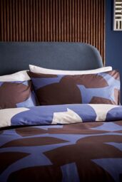 Helena Springfield 'Alva' Cotton Duvet Cover Set in Blue - Size: Super King - thumbnail 2