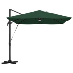 Berkfield Home Green Cantilever Umbrella Green Polyester, Metal Large - thumbnail 6