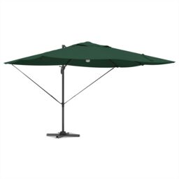 Berkfield Home Green Cantilever Umbrella Green Polyester, Metal Large - thumbnail 3