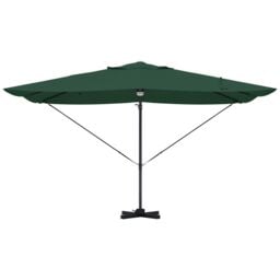 Berkfield Home Green Cantilever Umbrella Green Polyester, Metal Large - thumbnail 5