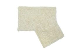 New Edge Blinds Tumble Twist Collection Pure Cotton 2pc Bath set in Cream - Size: 50 cm x 80 cm - thumbnail 2