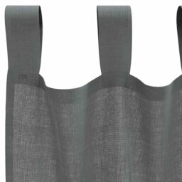 Berkfield Home Voile Curtains with Loops 2 pcs Dark Grey 140x225 cm - thumbnail 5