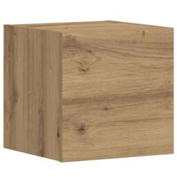 Berkfield Home Wall Mounted TV cabinets 3 pcs Artisan Oak Engineered Wood in Brown - thumbnail 6