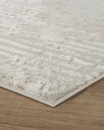 Desire Rugs Perla Modern Abstract Linear Living Room Area Rug Metallic-Beige Molten in Beige - Size: 60 cm x 220 cm - thumbnail 5