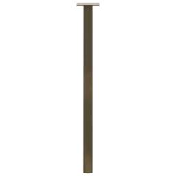 Berkfield Home Coffee Table Legs 4 pcs Natural Steel 72 cm Steel in Brown - thumbnail 6