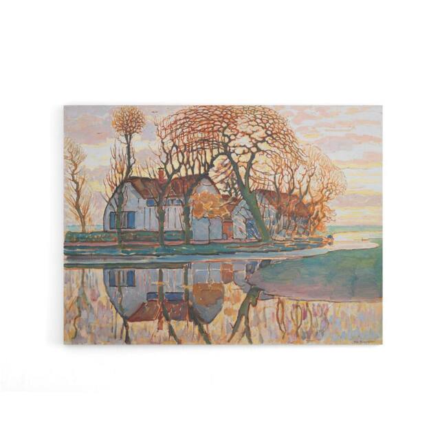 "Artery8 Piet Mondrian Farm Near Duivendrecht Canvas Wall Art Print - Size: W18"" x H24""" - image 1