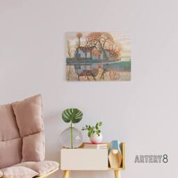 "Artery8 Piet Mondrian Farm Near Duivendrecht Canvas Wall Art Print - Size: W18"" x H24""" - thumbnail 3