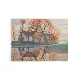 "Artery8 Piet Mondrian Farm Near Duivendrecht Canvas Wall Art Print - Size: W18"" x H24""" - thumbnail 1
