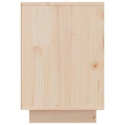 Berkfield Home Beautiful Bedside Cabinet 50x34x50 cm Solid Wood Pine in Light Tan - Size: 50 x 34 x 50 cm - thumbnail 7