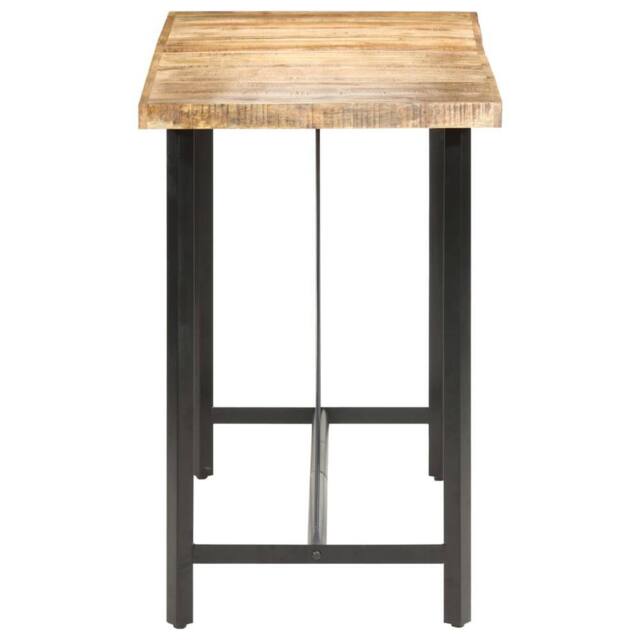 Berkfield Home Beautiful Bar Table 180x70x107 cm Rough Mango Wood in Brown - Size: 180 x 70 x 107 cm - image 1