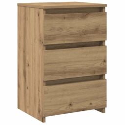 Berkfield Home Bedside Cabinets 2 pcs Artisan Oak 40x35x62.5 cm Engineered Wood in Brown - thumbnail 4