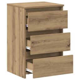 Berkfield Home Bedside Cabinets 2 pcs Artisan Oak 40x35x62.5 cm Engineered Wood in Brown - thumbnail 8