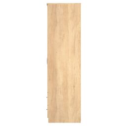 Ready Assembled 2 U Hampshire 2 Door 2 Drawer Wardrobe (Ready Assembled) in Light Brown - thumbnail 3