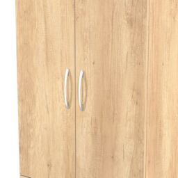 Ready Assembled 2 U Hampshire 2 Door 2 Drawer Wardrobe (Ready Assembled) in Light Brown - thumbnail 5