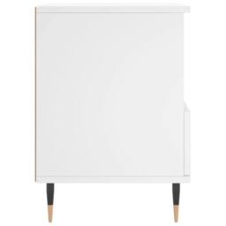 Berkfield Home Bedside Cabinet White 40x35x50 cm Engineered Wood - Size: 40 x 35 x 50 cm - thumbnail 7