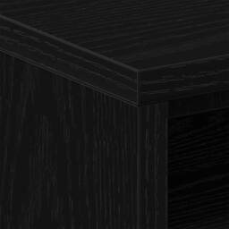 Berkfield Home Timeless Bedside Cabinet Black Oak 40x30x40 cm Engineered Wood - Size: 40 x 30 x 40 cm - thumbnail 8