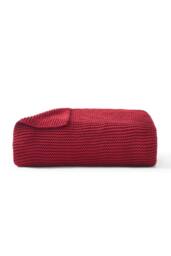 CHRISTY 'Oslo' Cosy Chunky Knit Throw in Red - Size: 140 cm x 180 cm - thumbnail 2