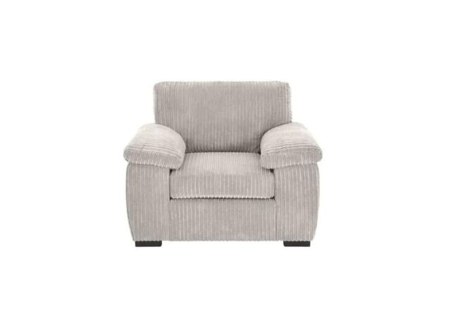 LUXURY LIFE Collingdale Jumbo Cord Fabric 1 Seater Sofa in Cream - image 1