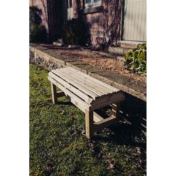 Churnet Valley Garden Furniture Ltd Churnet Backless Garden Bench - Timber - Fully Assembled in Brown - thumbnail 5