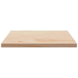 Berkfield Home Table Top 50x50x1.7 cm Square Solid Wood Pine in Light Oak - thumbnail 5