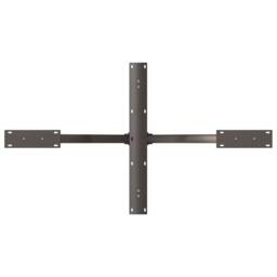 Berkfield Home Dining Table Leg Spider Shape Natural Steel 120x68x(72-73) cm Steel in Black - thumbnail 5